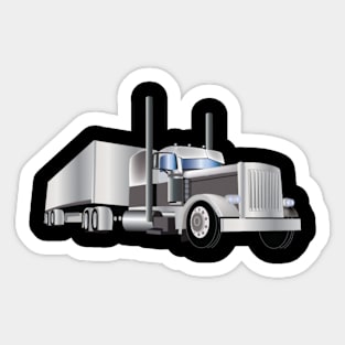 trucking shirt Sticker